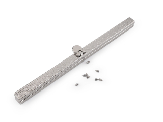 Rámeček na výrobu kabelky s ornamentem 19 cm vkládací, nikl