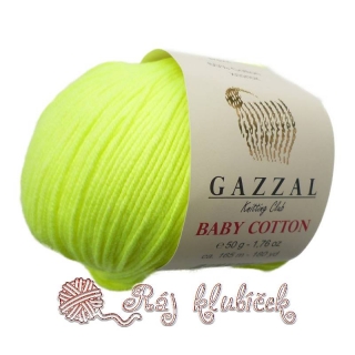 Příze Gazzal Baby Cotton 3462 neon